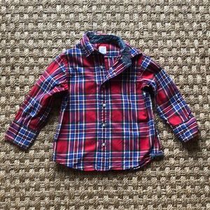 Boys J Crew plaid button down